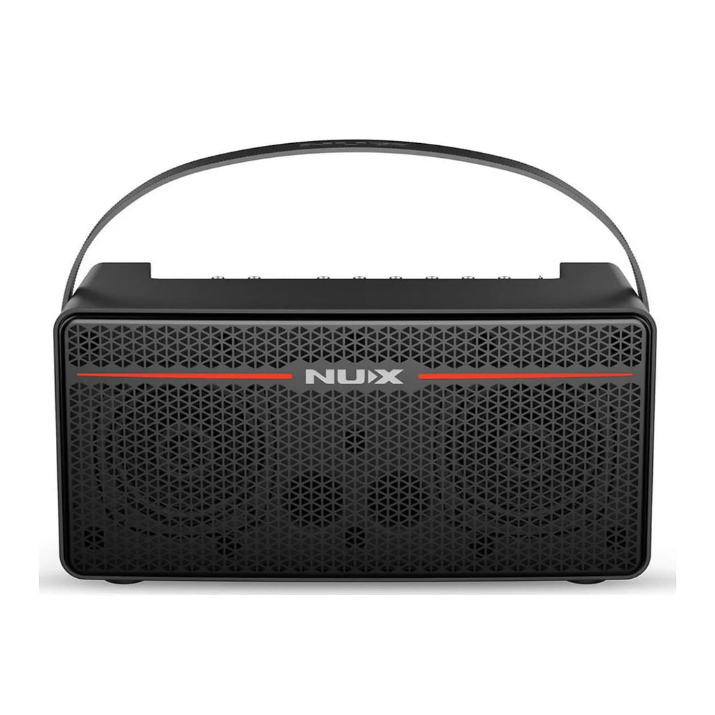 NuX Mighty Space modeling amp, black portable cabinet with carry handle