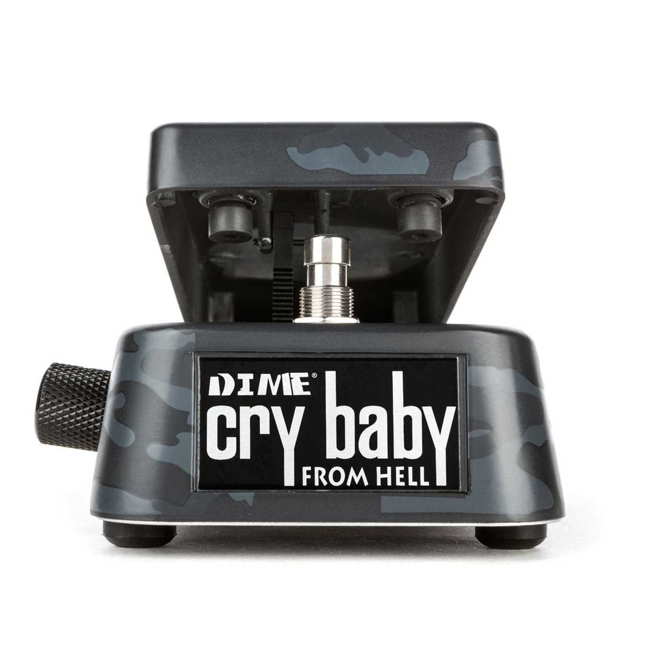 Dunlop DB01B Dimebag Cry Baby From Hell wah pedal — camo top view
