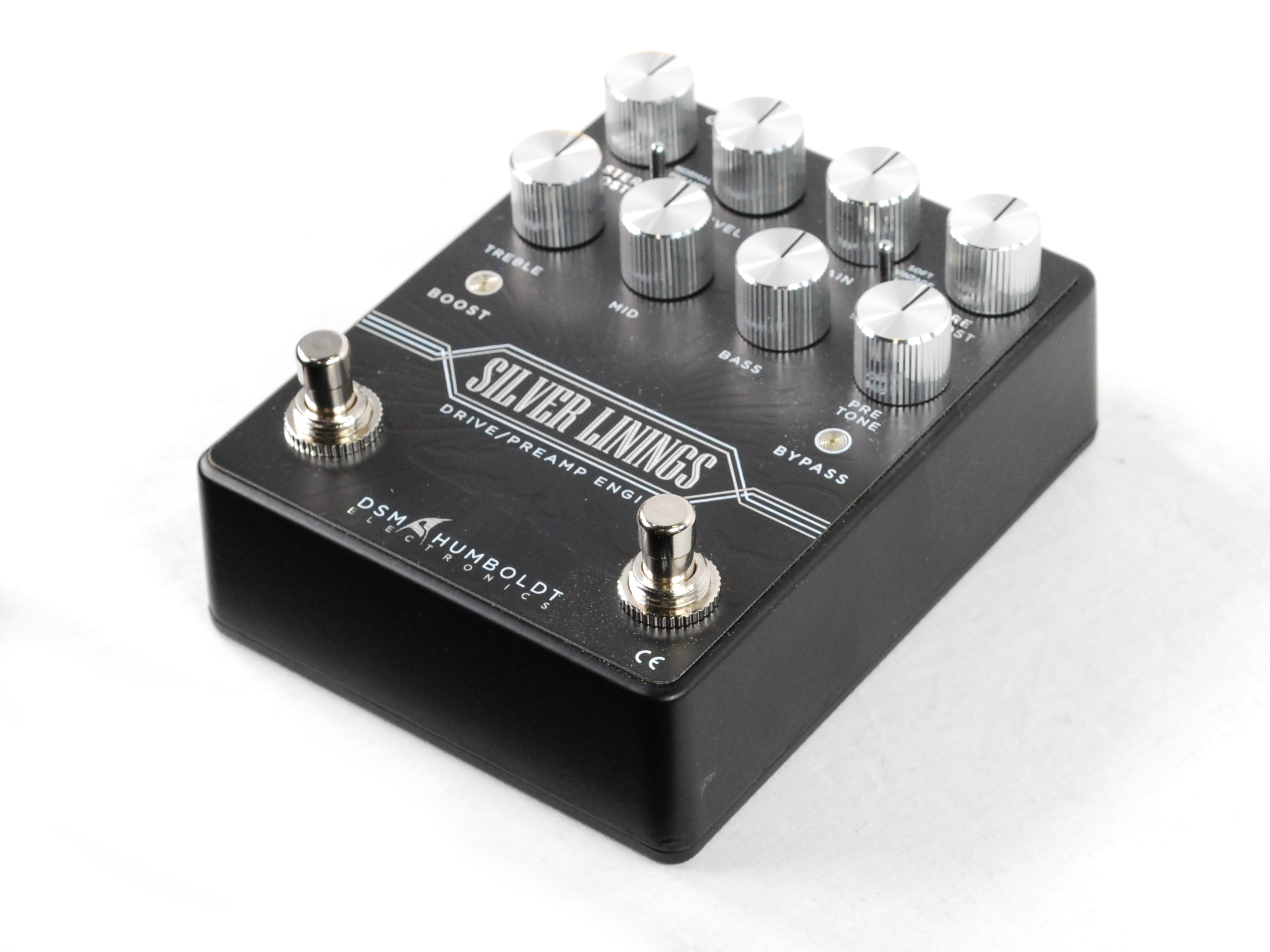 DSM & Humboldt Silver Linings preamp pedal — side view