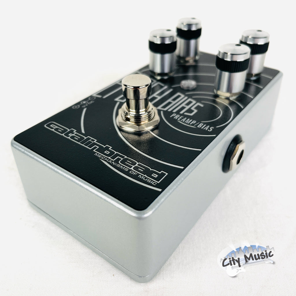 Catalinbread Epoch Bias preamp boost pedal - opposite side jack view