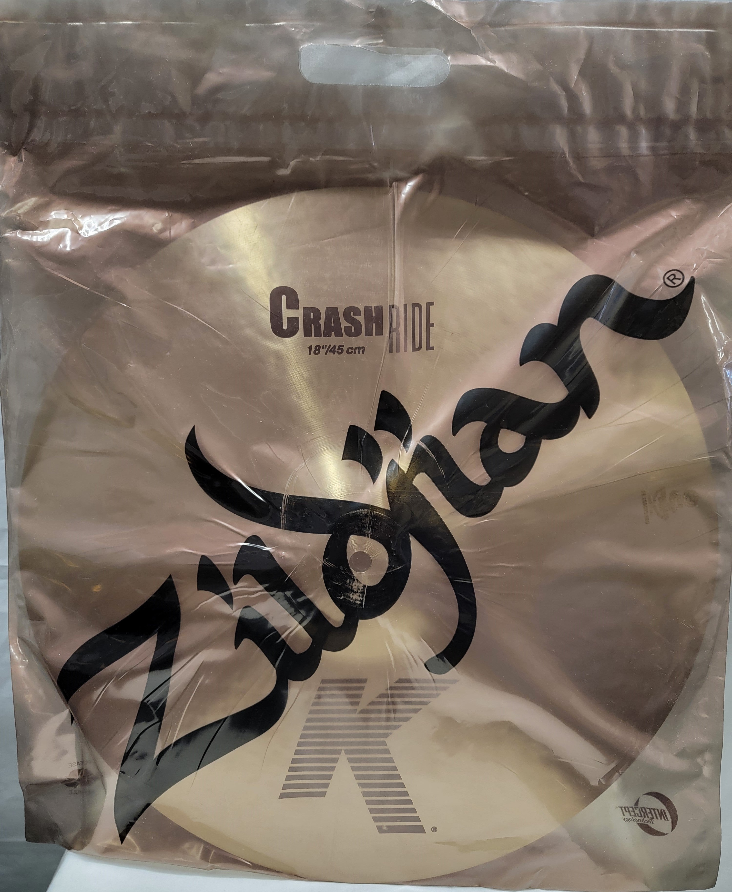 Zildjian K0808 18in Crash Ride Cymbal - packaging and box