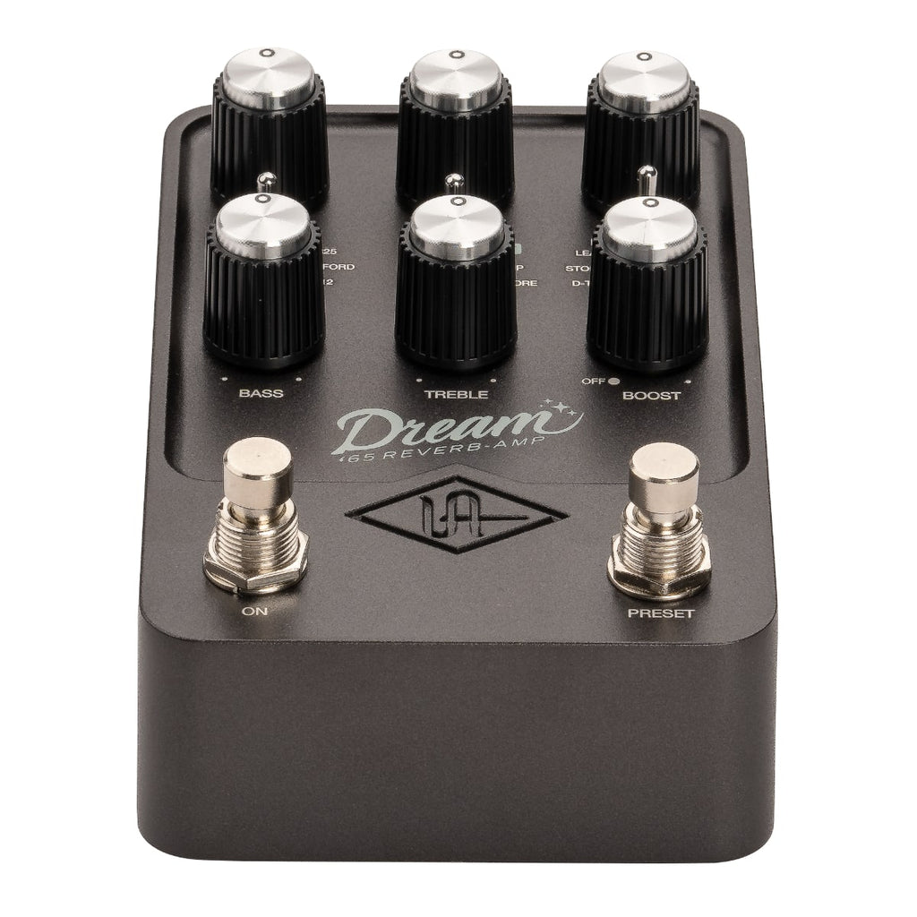 Universal Audio Dream '65 amp pedal — angled side view