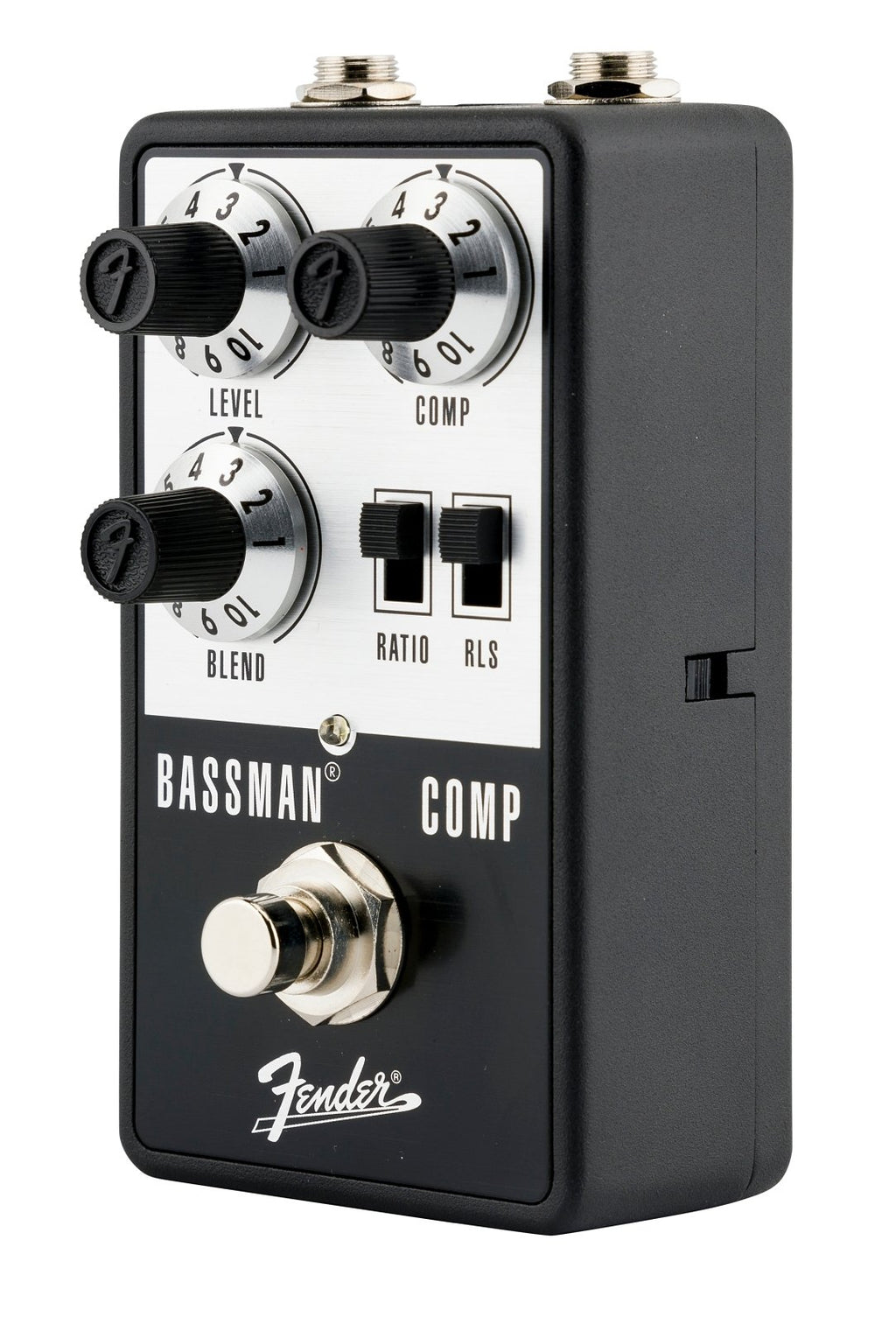 Fender Bassman Comp compressor pedal — angled view