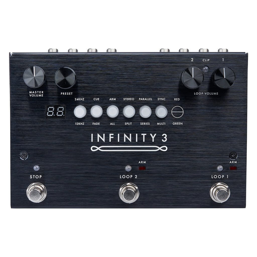 Open Box Pigtronix SPL Infinity 3 stereo double looper pedal top view
