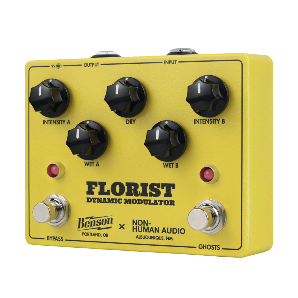 Benson Florist Dynamic Modulator pedal — angled view