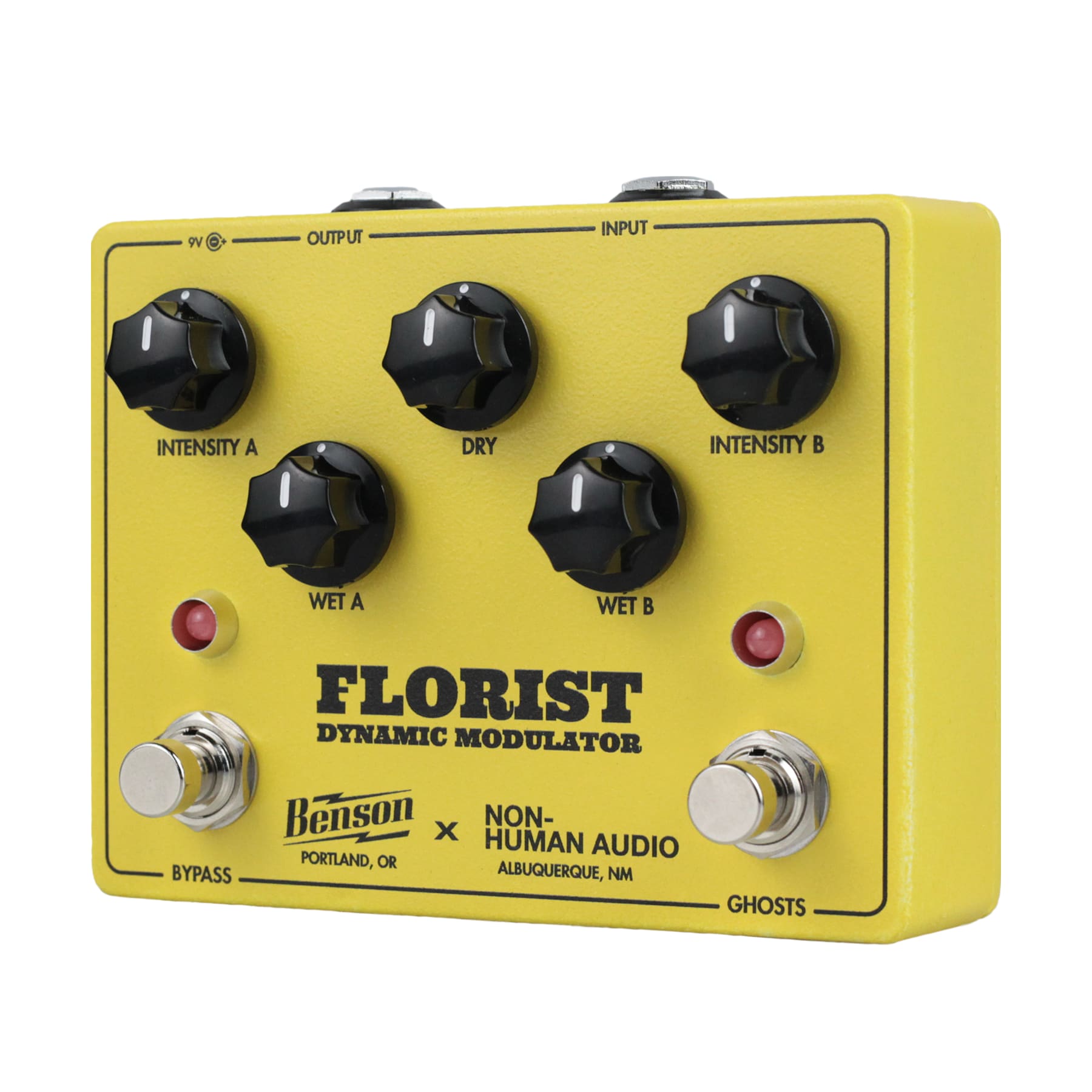 Benson Florist Dynamic Modulator pedal — angled view
