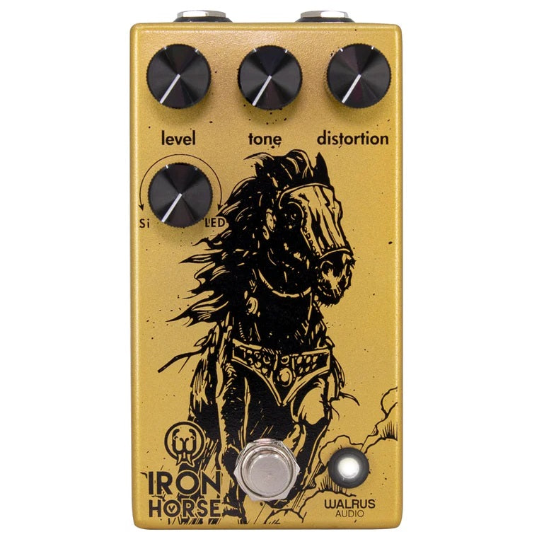 Walrus Audio Iron Horse V3 distortion pedal — angled view