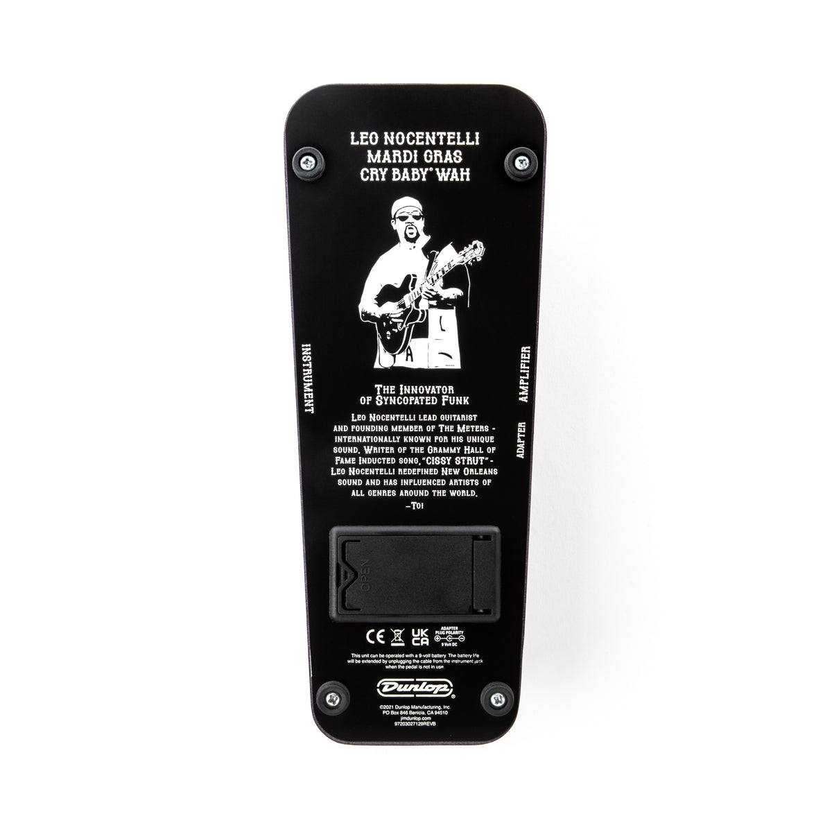 New Dunlop LN95 Leo Nocentelli Cry Baby Mardi Gras Wah Guitar Effects Pedal