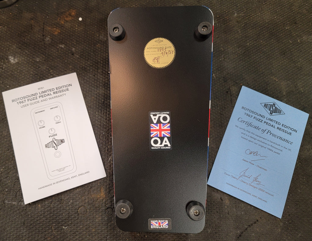 Very Limited (100 pedals!) Rotosound Union Jack Edition 1967 Fuzz Pedal 2025