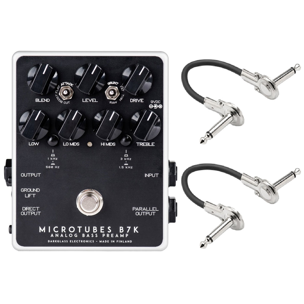 Darkglass Microtubes B7K V2 bass preamp pedal — control layout detail