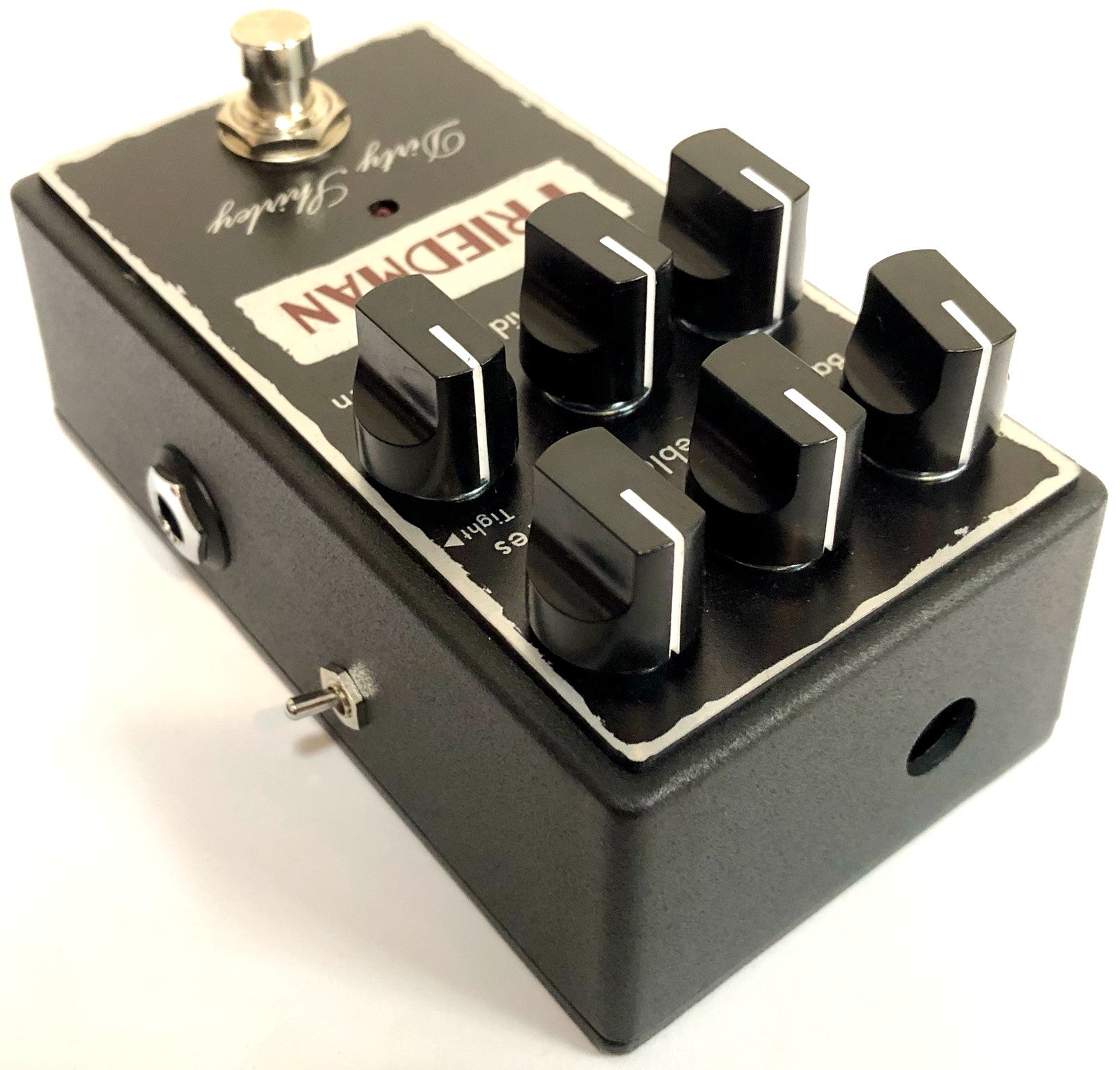 Friedman Dirty Shirley overdrive pedal — detail view