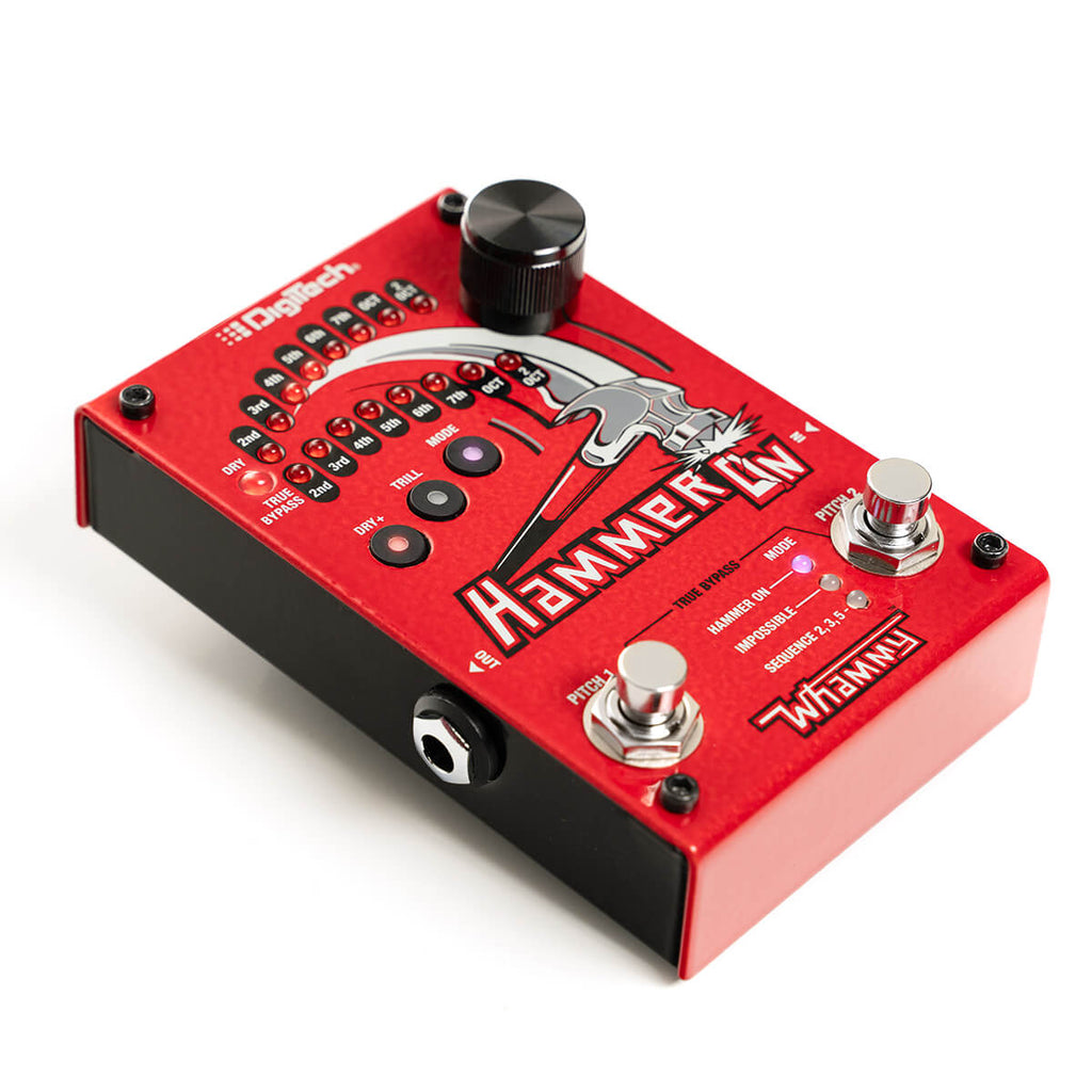 DigiTech HammerOn pitch shifter pedal — box and accessories