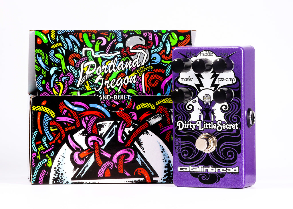 New Catalinbread Dirty Little Secret Red Purple Edition Overdrive Guitar Effects Pedal