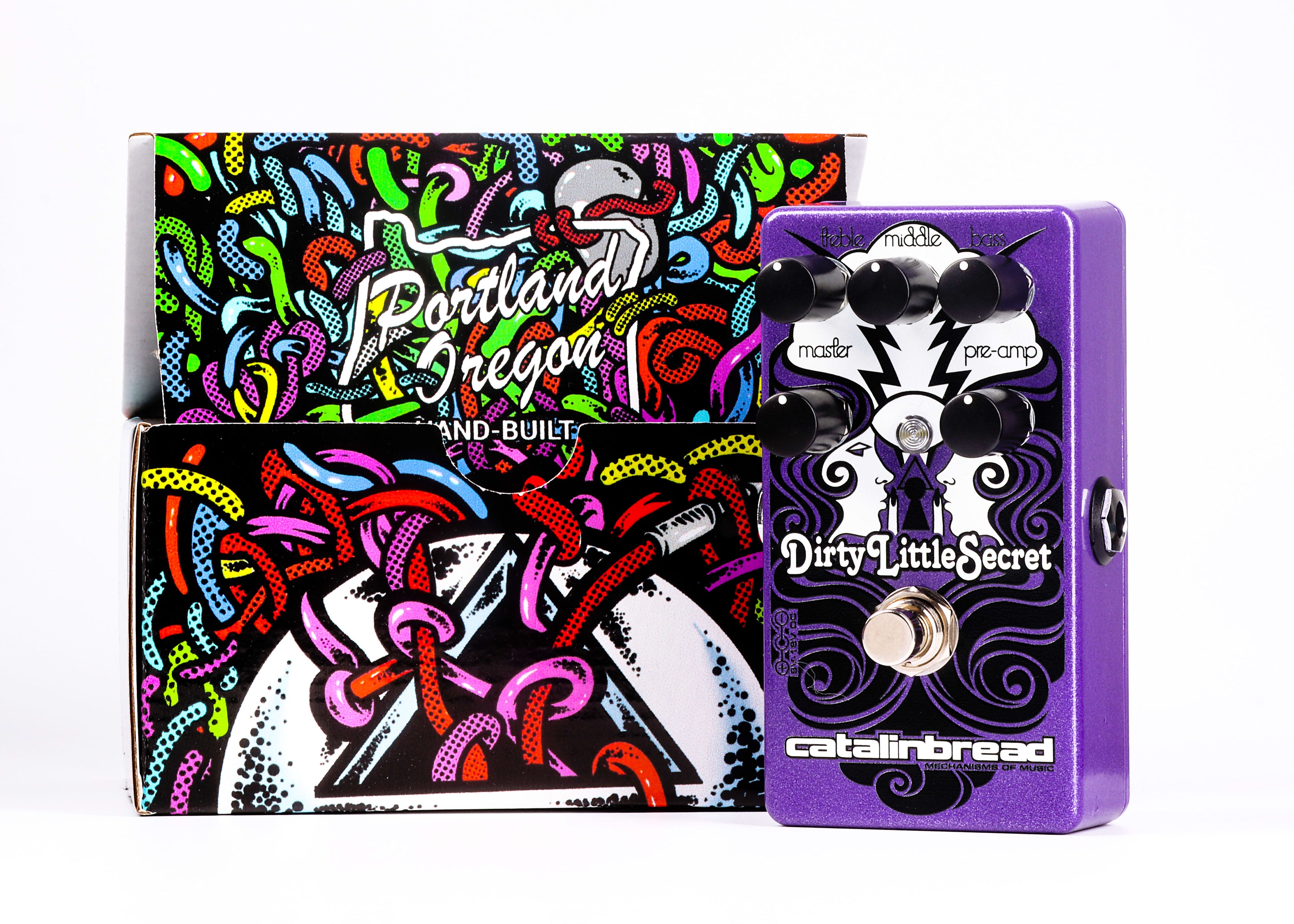 New Catalinbread Dirty Little Secret Red Purple Edition Overdrive Guitar Effects Pedal