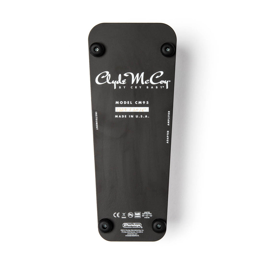 Dunlop CM95 Clyde McCoy Cry Baby wah pedal — top view