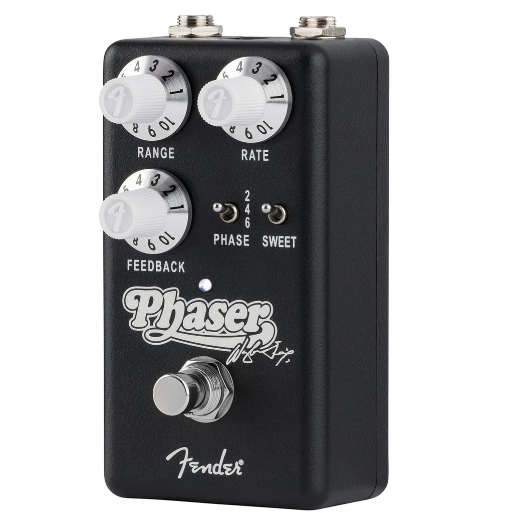 Fender Waylon Jennings Phaser pedal — top jacks and switches