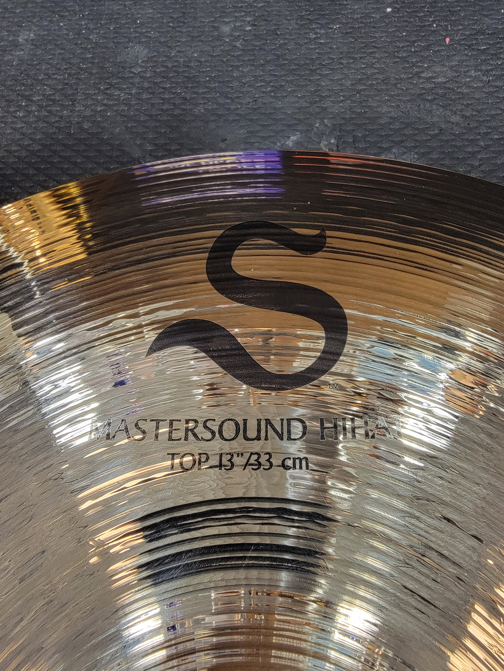 Zildjian S13MPR Mastersound Hi-Hat pair - top cymbal detail
