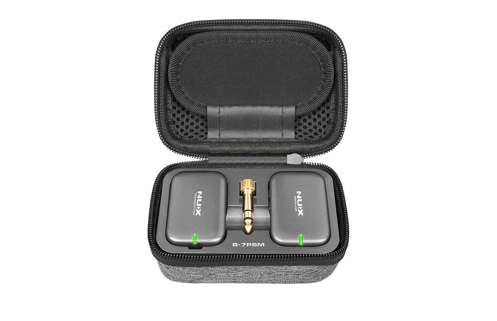 NUX B-7PSM wireless in-ear monitor system — size and portability