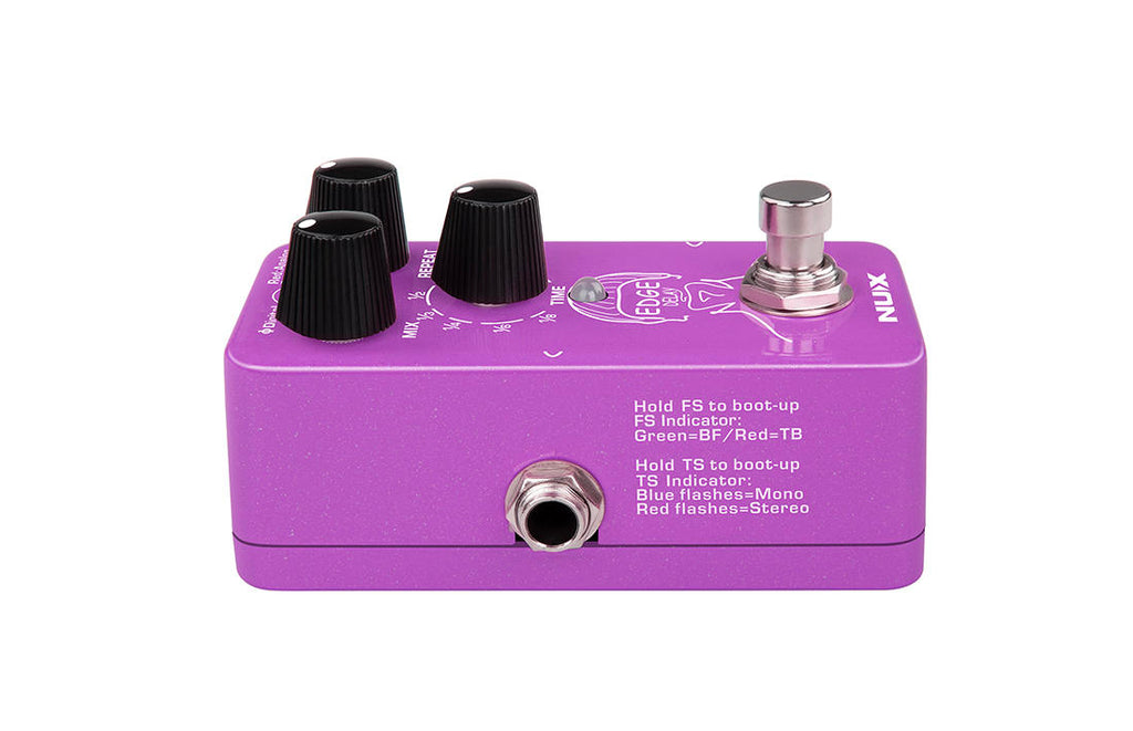 NUX NDD-3 Edge Delay pedal — rear panel USB-C port