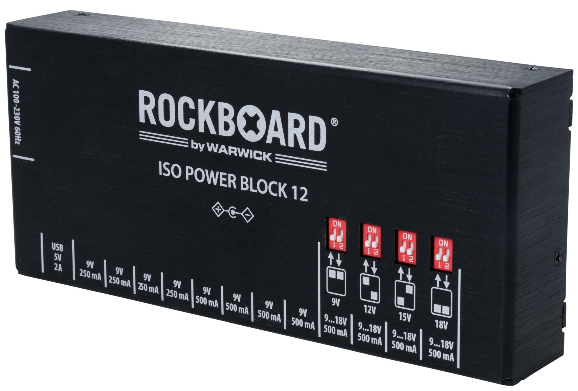 New RockBoard ISO Power Block V12 IEC Isolated Guitar Effects Pedal Power Supply