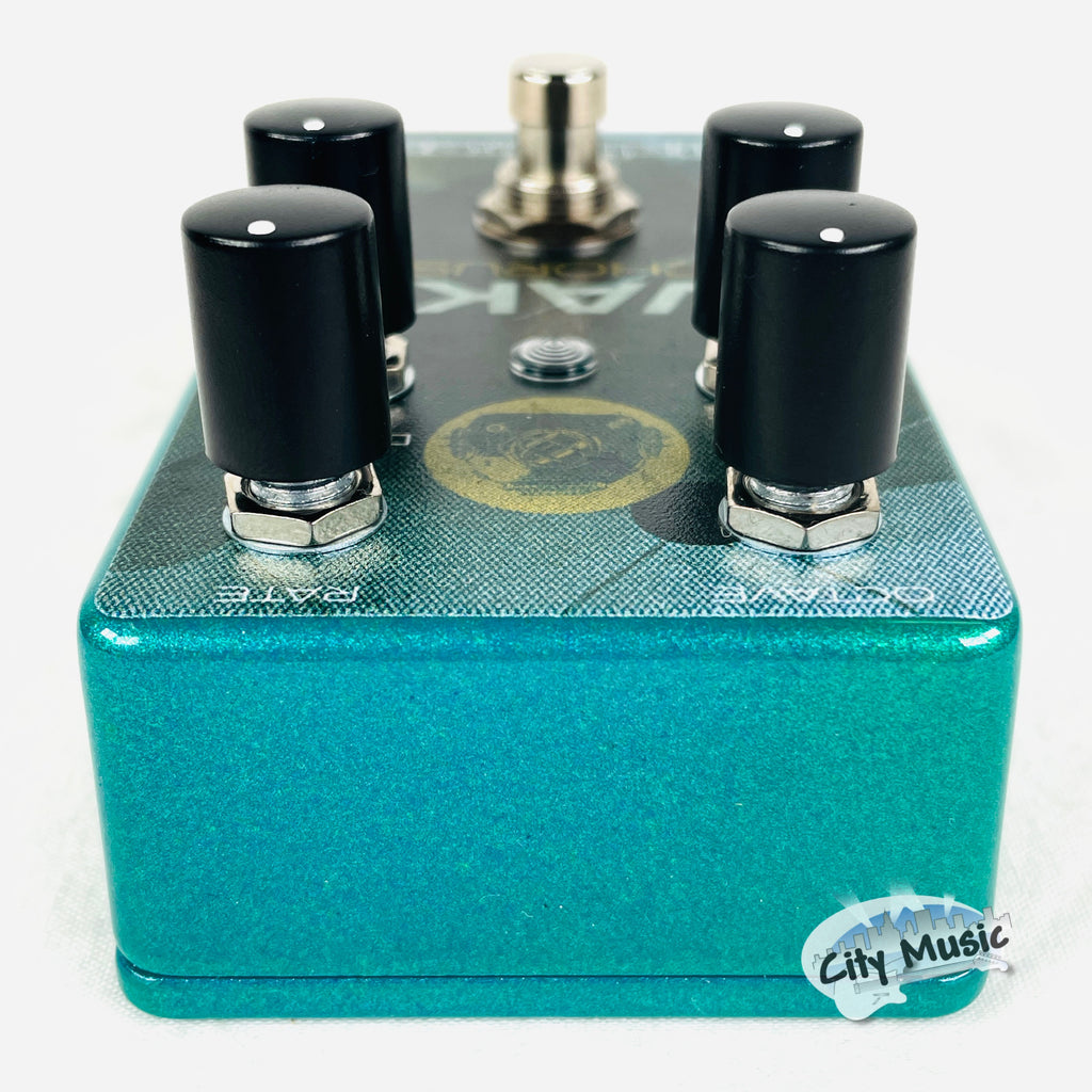 Used Catalinbread Wake Chorus Octaver pedal — rear power input view