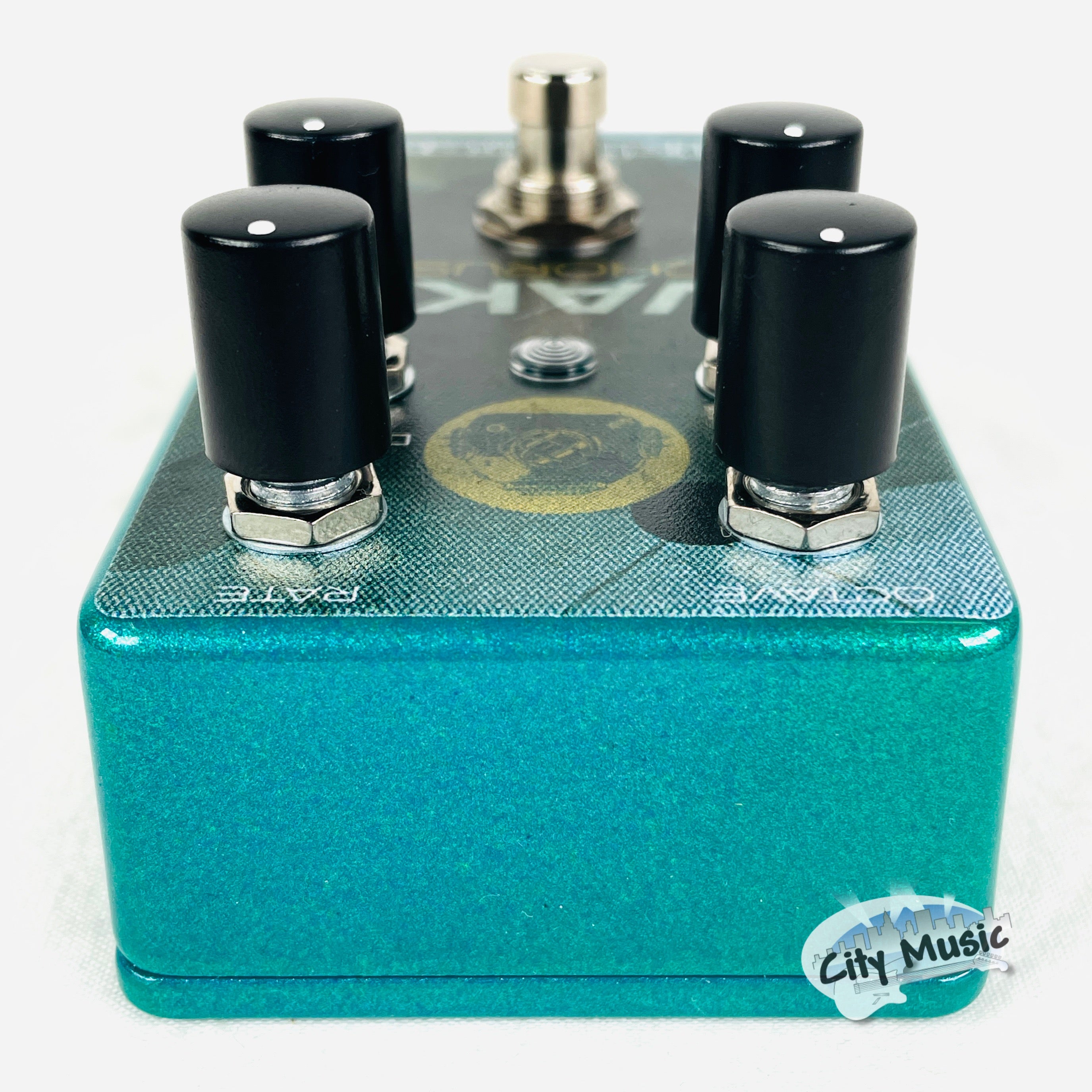 Used Catalinbread Wake Chorus Octaver pedal — rear power input view
