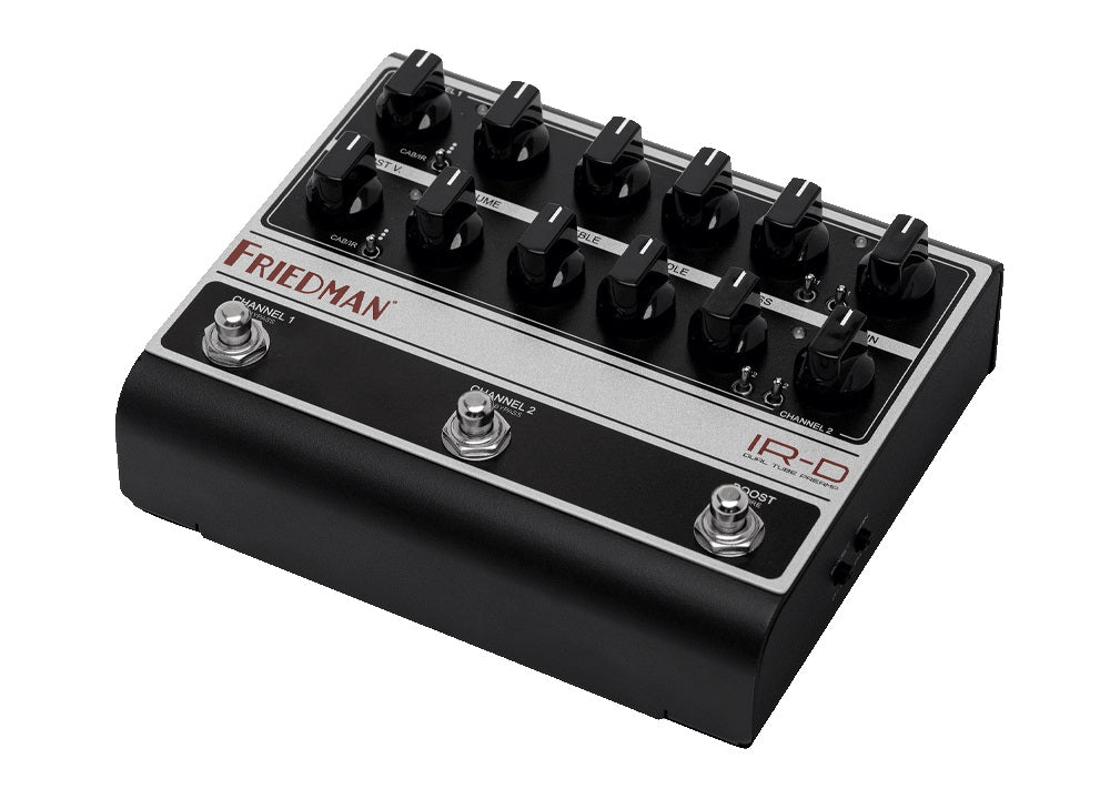 Friedman IR-D tube preamp pedal angled view