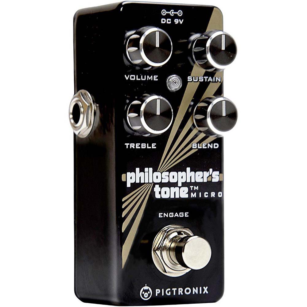 Pigtronix Philosopher's Tone Micro compressor — Engage footswitch detail