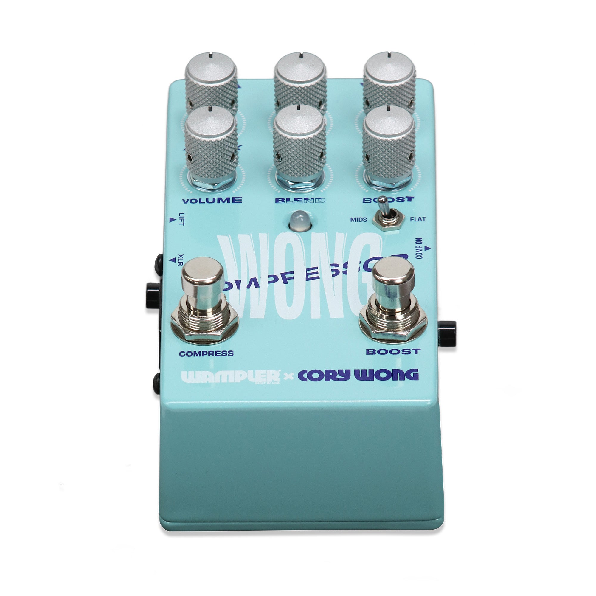 Wampler Cory Wong Compressor — rear view with jacks