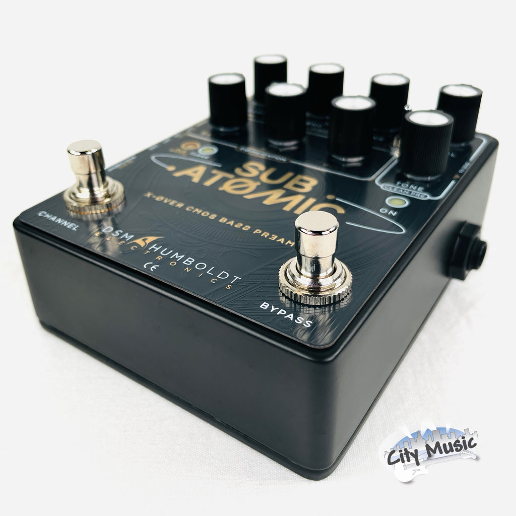 DSM & Humboldt Sub Atomic bass preamp pedal — control detail