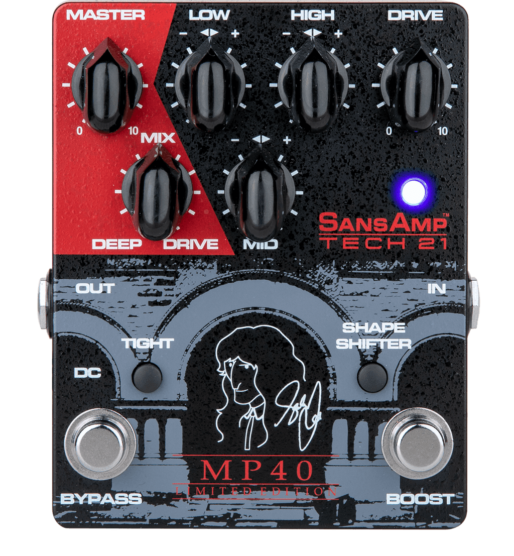 New Tech 21 SansAmp MP40 Limited Edition Geddy Lee Signature Bass Guitar Effects Pedal
