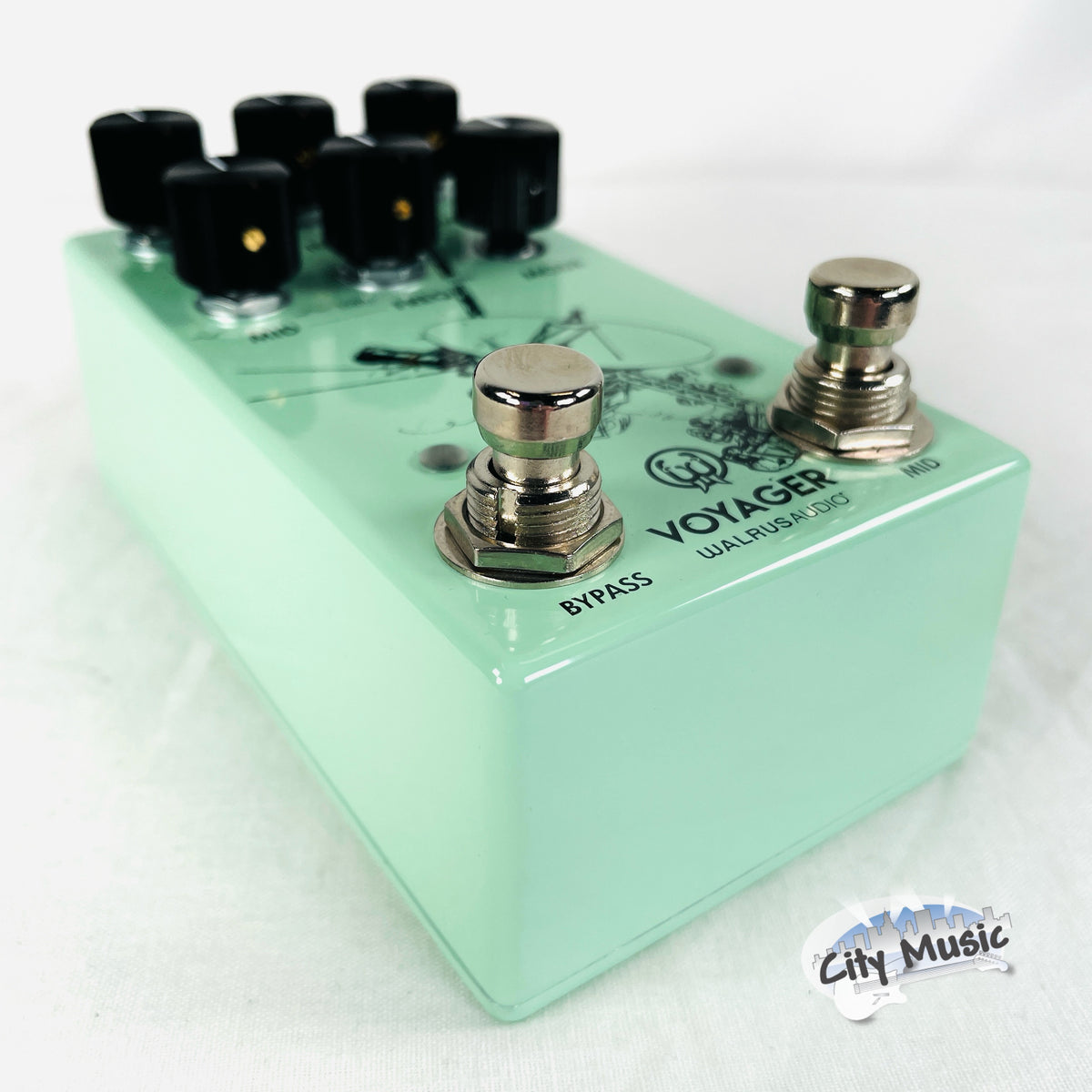 Used Walrus Audio Voyager MKII Preamp Overdrive Guitar Effects Pedal Seafoam ♫