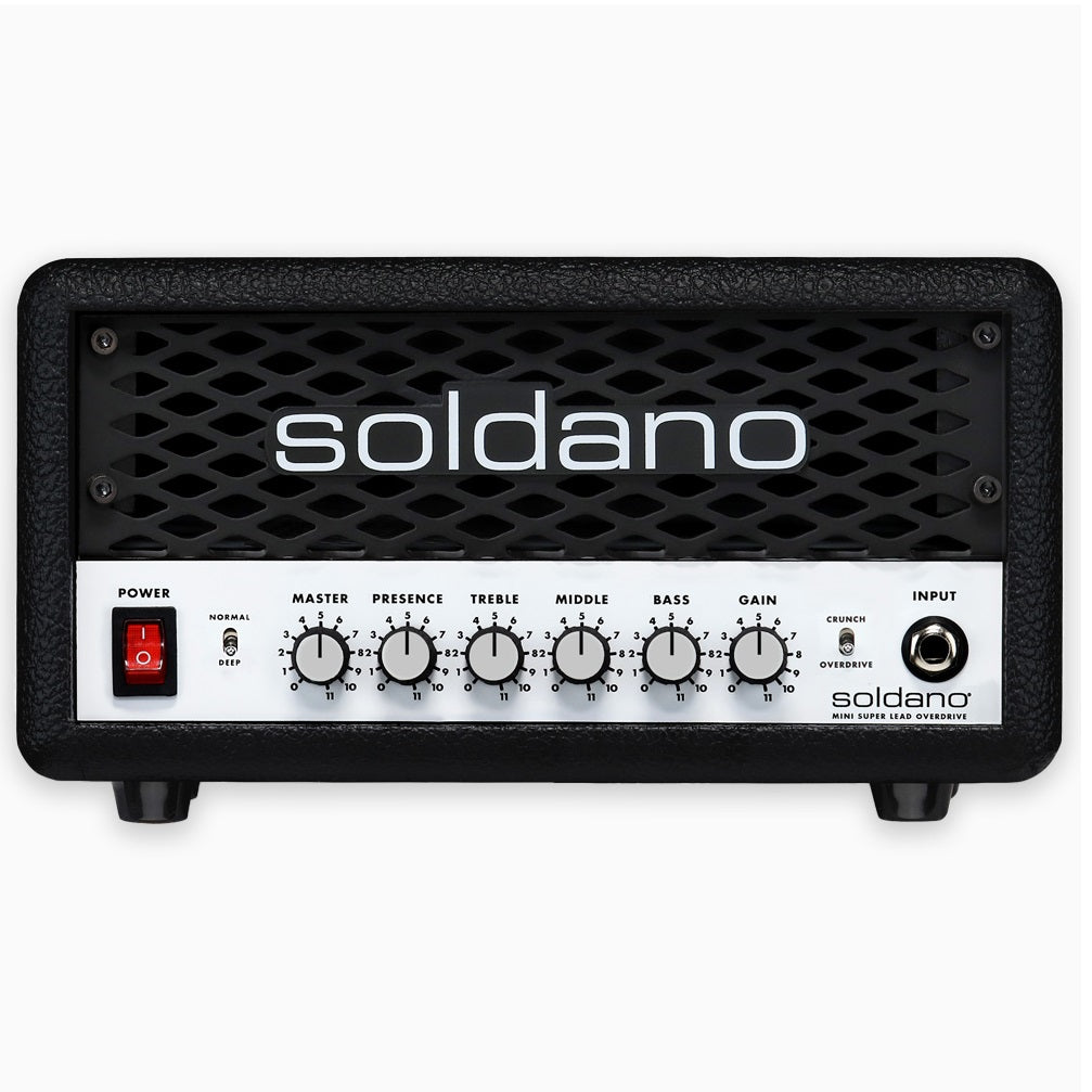 Soldano SLO Mini 30W guitar amp head — rear panel with effects loop