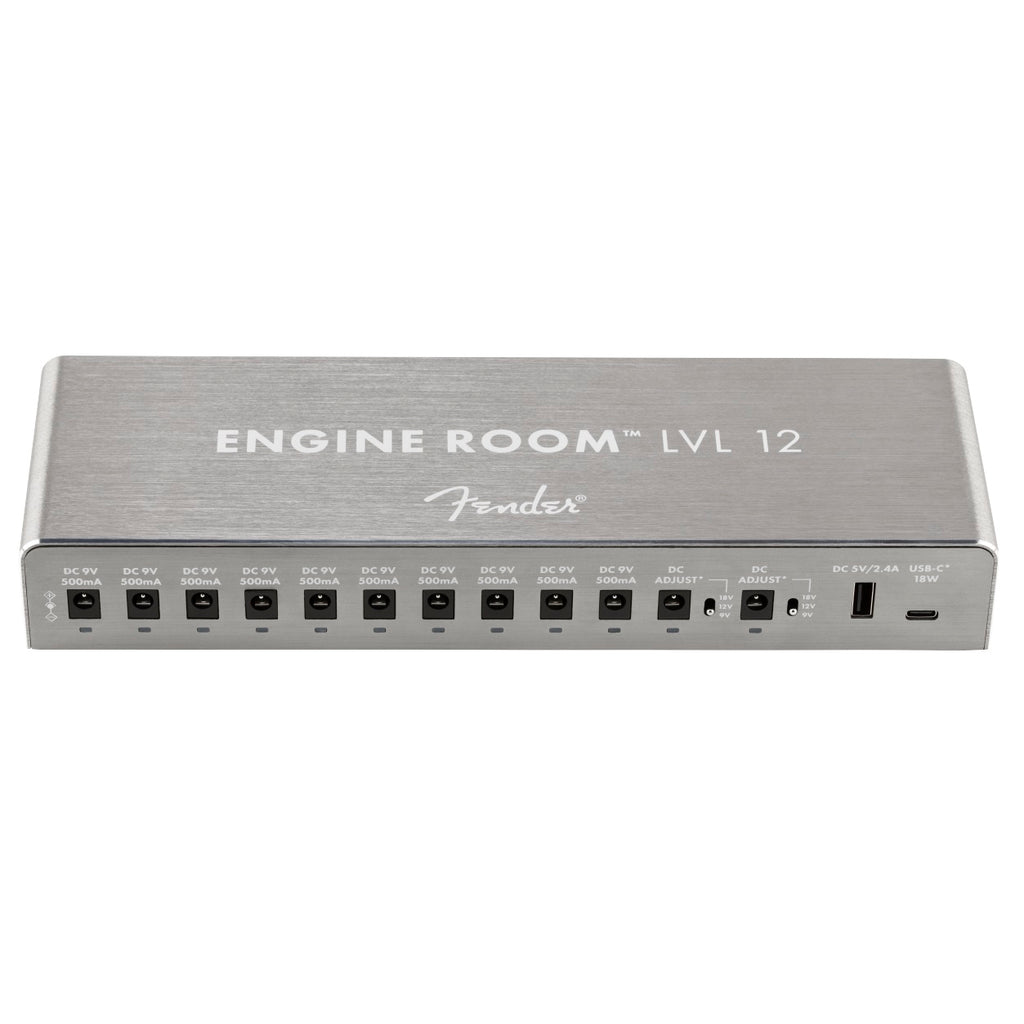 Fender Engine Room LVL12 power supply — front panel with 12 outputs