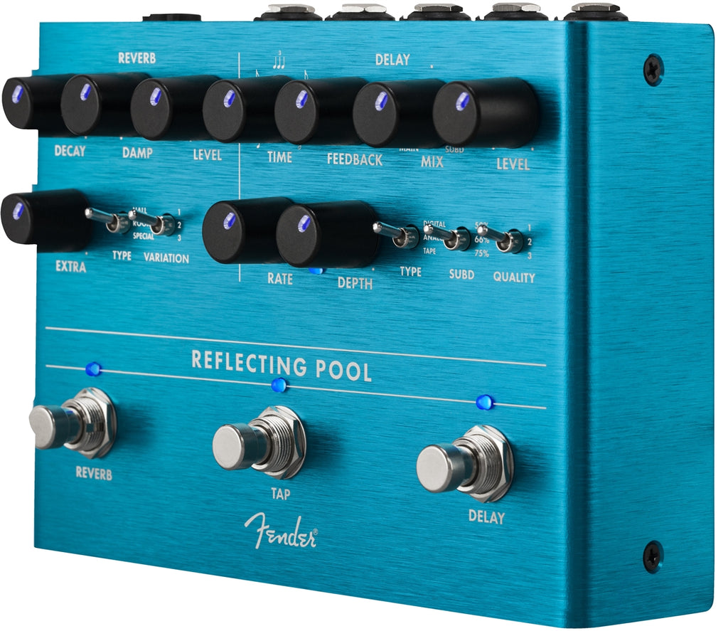 New Fender Reflecting Pool Delay & Reverb Guitar Effects Pedal
