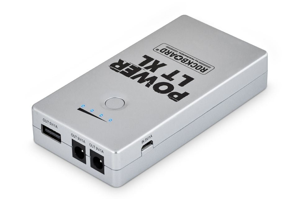 RockBoard Power LT XL pedal power supply - Silver side profile