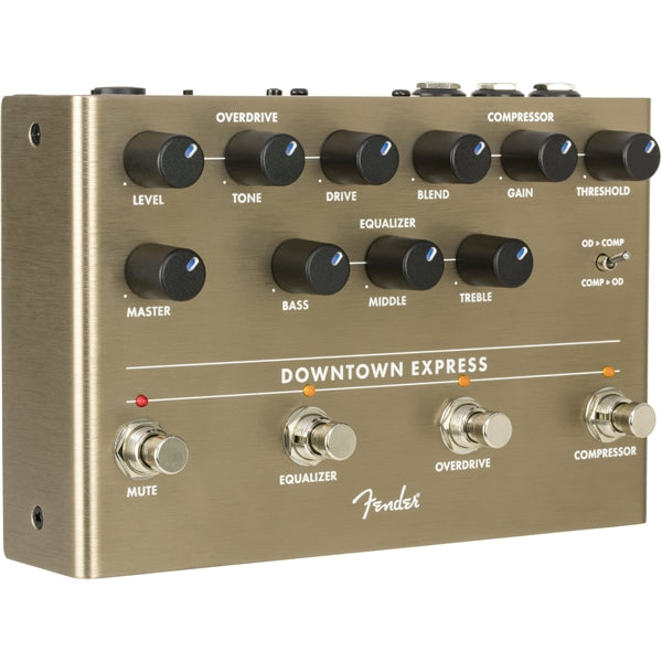 Fender Downtown Express bass multi-effect pedal — full product view