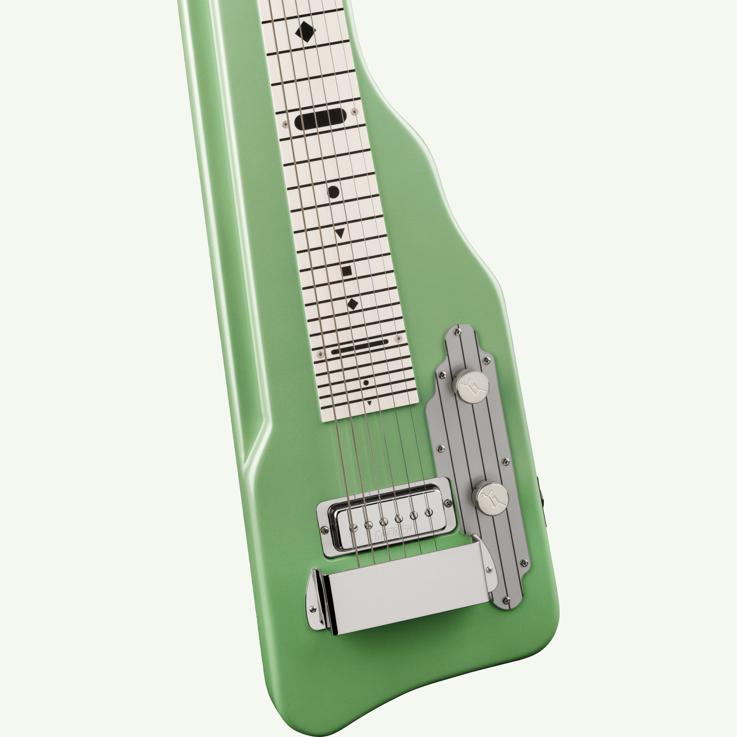Gretsch G5700 Electromatic Lap Steel Broadway Jade — headstock detail