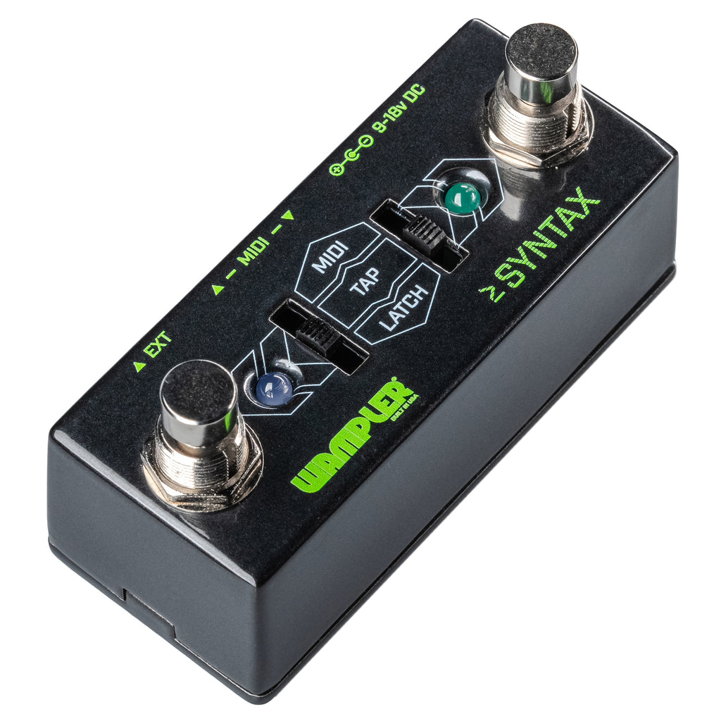 Wampler Syntax pedal - bottom view with serial number label