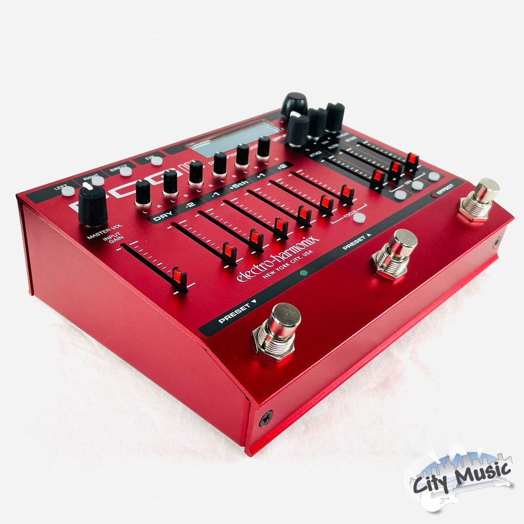 Electro-Harmonix POG3 octave pedal — sliders detail