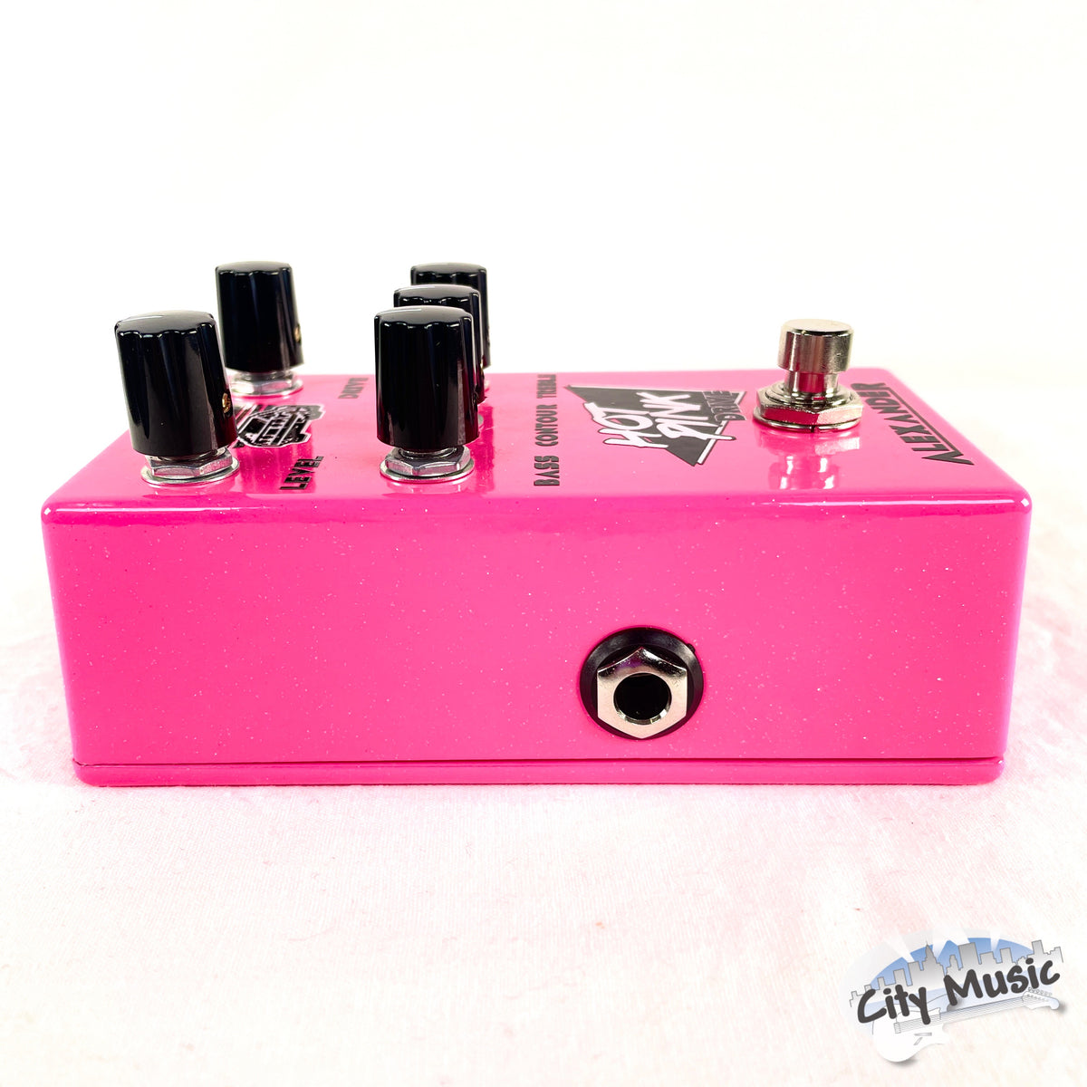 Used Alexander Hot Pink Drive Overdrive Guitar Effects Pedal ♫