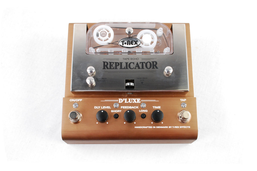 Used T-Rex Replicator D'Luxe analog tape delay — top front view