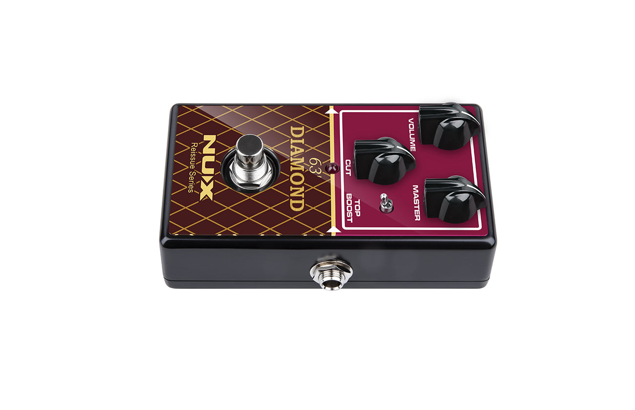 NUX 63' Diamond overdrive pedal — Top Boost toggle detail