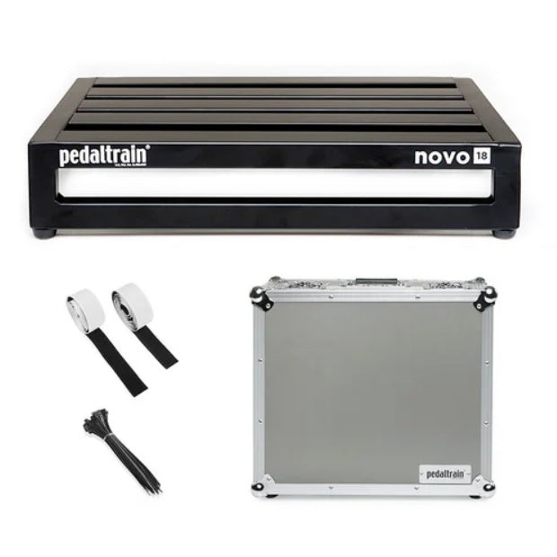 Pedaltrain Novo 18 black pedalboard front view