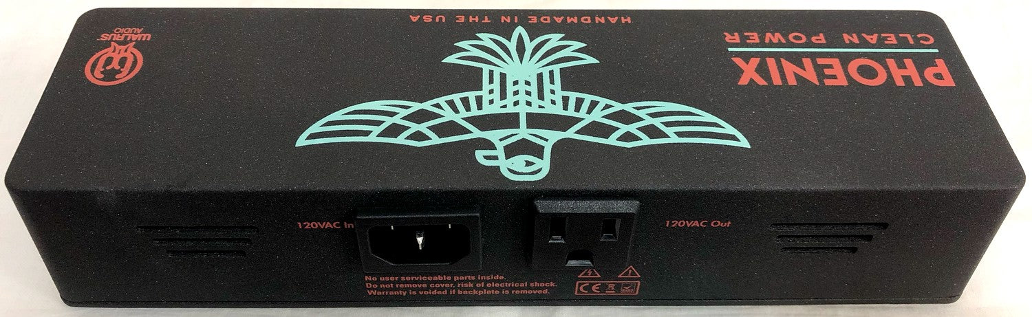 Used Walrus Audio Phoenix V2 power supply — IEC input and label