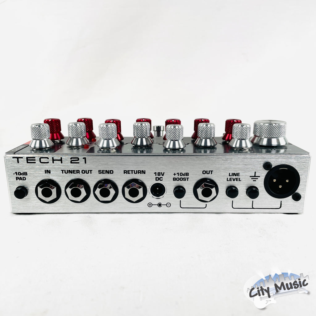 Tech 21 SansAmp XB Driver bass preamp pedal — side profile