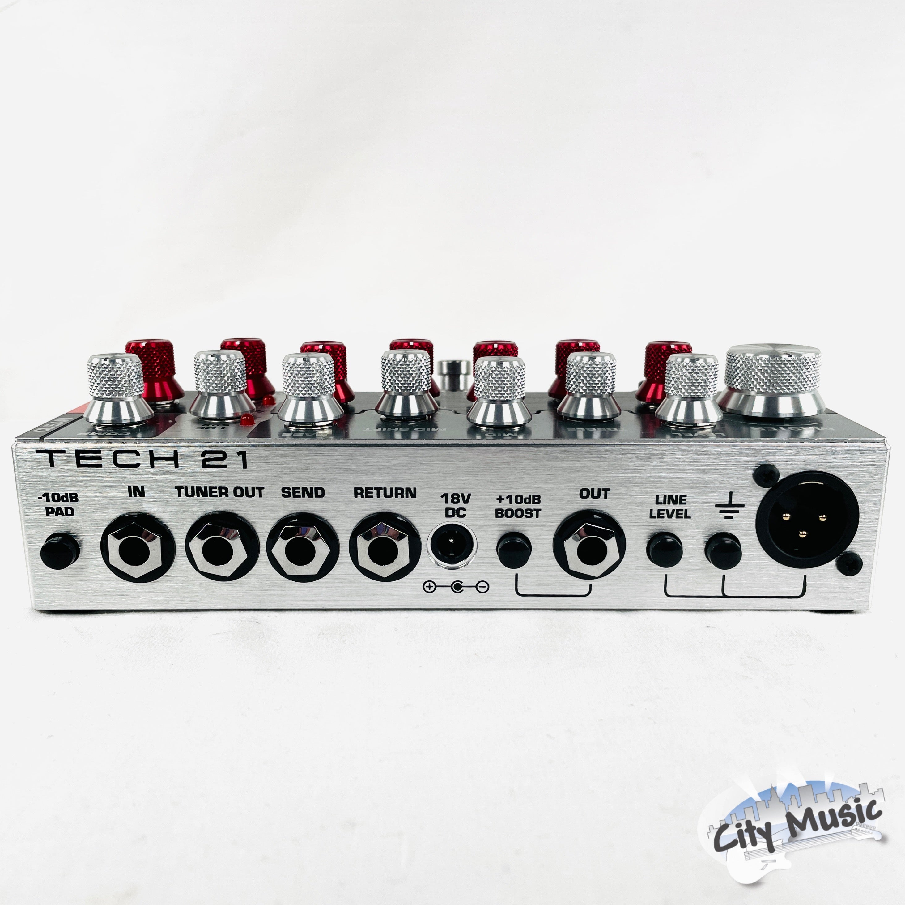 Tech 21 SansAmp XB Driver bass preamp pedal — side profile