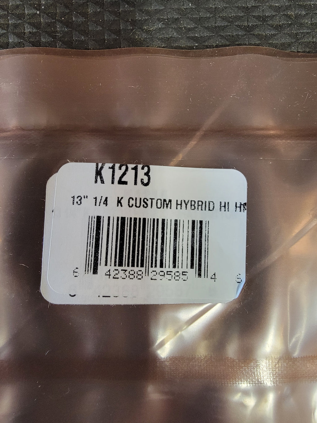 Zildjian K Custom Hybrid Hi-Hat 13.25in - bottom cymbal hybrid hammering pattern