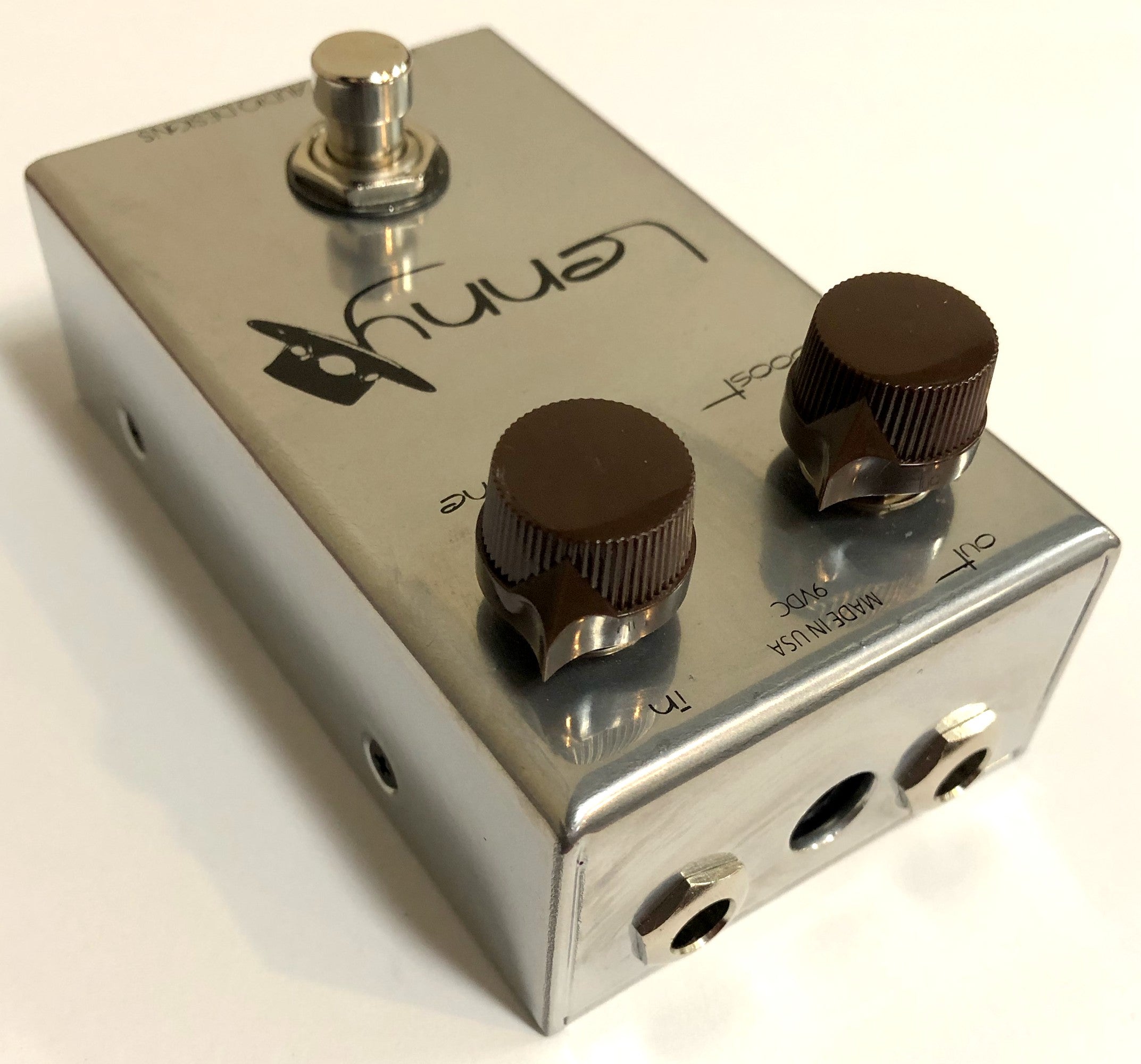 J. Rockett Lenny boost pedal — rear panel detail