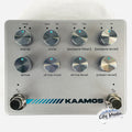 Used Darkglass Kaamos bass distortion octaver pedal - silver top, front view
